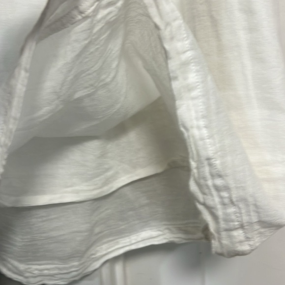 LOVE SHACK BY ANOUSKA WHITE ORGANIC COTTON MINI DRESS SIZE MEDIUM - Picture 4 of 16